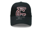 FUN Black Color Company Baseball Caps , Rubberized Make Your Own Baseball Hat