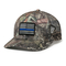 Plain Camo Trucker Hat Mesh Back with embroidery patch, Unisex  Mesh Trucker Cap