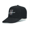 Curved Visor Personalized Embroidered Baseball Caps Leather Material