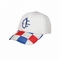 White Color Sublimation N Brim Cotton Twill Baseball Hat Customized Color / Size