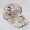 Letter Embroidery / Printed Baseball Caps Full 5 Panel / 6 Panel Floral Patterned