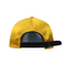 Beautiful Yellow Satin Baseball Cap , City Sport Caps For Sun Protection
