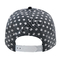 Curved Brim Baseball Cap / Youth Fitted Baseball Hats With Plain Black White Dot Printed