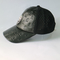 Metal Skull Design Womens Leather Baseball Hat With Hole Waterproof
