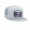 Custom Embroidered Flat Bill Snapback Hats , Nylon Mesh  Snapback Hats