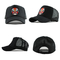 2D Embroidered 5 Panel Trucker Cap With Plastic Buckle Back Closure Lightweight