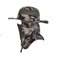 100% Cotton Sun Protection Mens Hiking Boonie Hat With Neck Flap Plush Style
