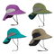 Green Wide Large Brim Outdoor Boonie Hat For ladies Summer Activity