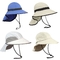 Soft Unisex Foldable Bucket Hat , Trendy Fishing Sun Hat For Big Heads