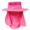 Customized Sun Protection Cap With String / Mens Sun Hat With Neck Protector