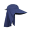 Navy Blue UV Protection Floppy Outdoor Boonie Hat For Hiking Plain Type