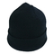 Female Soft Wool Oversized Knit Beanie Hats Solid Crochet Beanie Cap Black Gray
