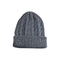 Unique Unisex Fitted Beanie Hats / Grey Mens Winter Beanie Hats 56-60CM