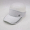 White Youth Visor Hats , Quick Dry Trendy Running Visor Cap With Velcro Closure