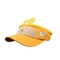 Yellow Summer Kids Sun Visor Cap Colorful Monkey Animal Topee Hat For Children
