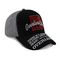 Awesome 3D Embroidered Baseball Caps Black And Grey Color Male Use