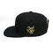 Fashion 100% Cotton Flat Brim Snapback Hats With 3d Embroidery Logo Design