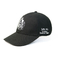 Outdoor Adjustable Embroidered Baseball Caps Plain Custom Blank Black Color