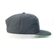 Unstructured Plain Nylon Flat Brim Snapback Hats For Boys Custom 5 Panels