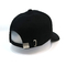 Custom Solid Black Rubber Printed Baseball Caps Hat For Boys And Girls