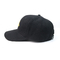 Unisex Black Color Embroidered Youth Baseball Hats / Fashion Design 6 Panel Snapback Hats