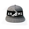 Custom Logo Flat Brim Snapback Hats With Snap Closure 85% Acrylic 15% Wool