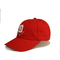 Sublimation Wool Baseball Sports Dad Hats With Logo 3d Embroidery Red