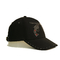 OEM ODM Fashion Rhinestone Baseball Cap , Black Constructed Baseball Hat Metal Buckle