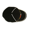 OEM Metal Buckle 6 Panel Baseball Cap Embroidery Logo Curve Brim Custom Twill Cotton Black