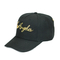 Customize Black 6 - Panel Flat Embroidery Logo Sports Baseball Caps