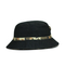 Fashion Style Fishing Sun Bucket Caps Black Decorative Camo Belt Metal Logo
