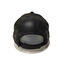 Black PU Leather 5 Panel Baseball Cap Shade Without Logo ISO9001
