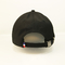 Curved Brim Polyester Baseball Cap Adjustable Plain With Metal Badge