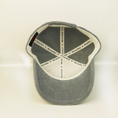 Bsci Polyester Plush 6 Panel Baseball Cap With Leather Patch Custom Logo