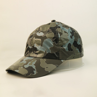 6 Panel Adjustable Baseball Cap For Low Profile Camouflage Unconstructed Dad Hat