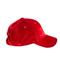 Women Curved Eaves red Velvet Winter flat embroidery logo Baseball Casquette Hat