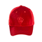 Women Curved Eaves red Velvet Winter flat embroidery logo Baseball Casquette Hat