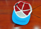 High Quality 100% Cotton Mix Color Back Mesh Custom design logo Flat Bill  Snapback Caps Hats