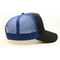 Customized Blank Woven Patch Trucker Cap 5 Panel Curved Long Bill