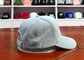 High quality velvet  custom rubber patch logo customized material  baseball sports caps hats