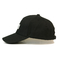 Black 6 Panel Curved Brim Custom Baseball Caps With Plastic Buckle Hats Bsci
