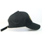 Fashion Cool 100%cotton Customized Black Flat Embroidery logo long strap baseball Hats Caps