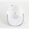 Cool hip hop  white Flat bill  Customized made plastic buckle 3D rubber logo snapback Hats Caps