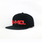 Flat bill  Customized made 3D rubber letters logo Sports snapback Hats Caps