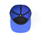 Blue Printed Flat Bill Hip Hop Snapback Caps In Summer Custom Made Logo Sticker