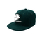 Customized Dark Green Hip Hop Snapback Hats Flat Brim 100% Cotton