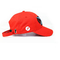 Printing Strap 6 Panel Baseball Cap For Promotion / Red Sports Hats