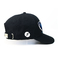 Custom design your own brand ACE inner tape printing black 6panel  baseball caps hats
