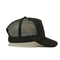 custom-made 3D embroidery 5 panel suede trucker cap with plastic buckle