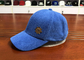 Customize ACE 6panel structured blue embroidery and rubber patch baseball caps hats